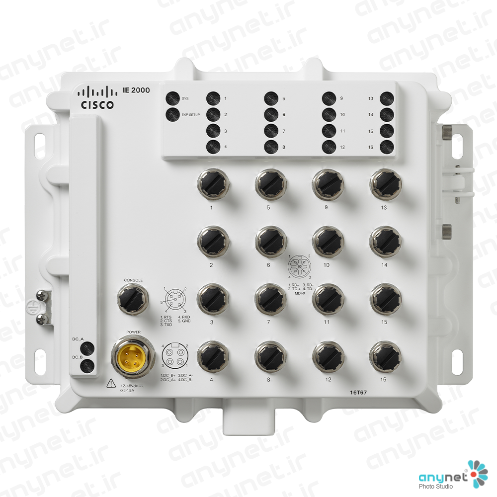 سوییچ IP67 صنعتی IE-2000-16T67-B سیسکو