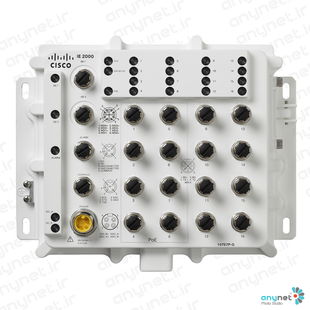 سوییچ IP67 صنعتی IE-2000-16T67P-G-E سیسکو