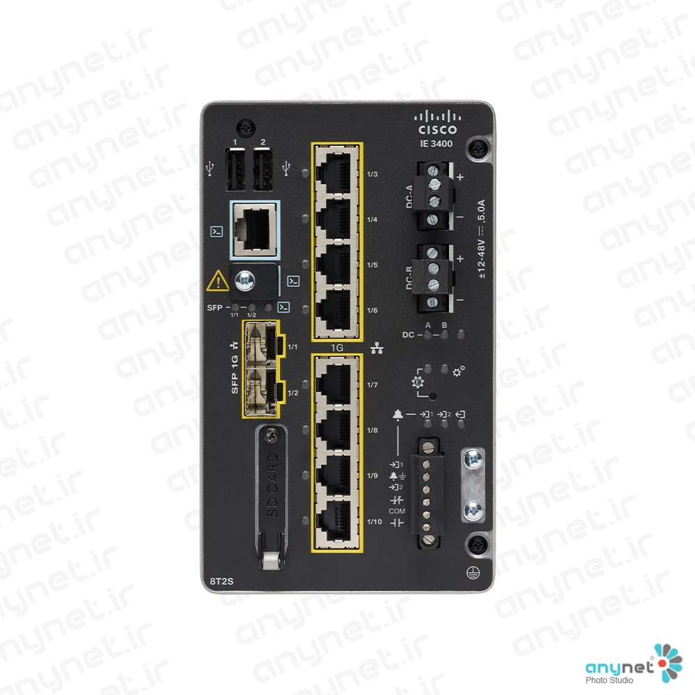 سوییچ صنعتی مقاوم IE-3400-8T2S-E سیسکو