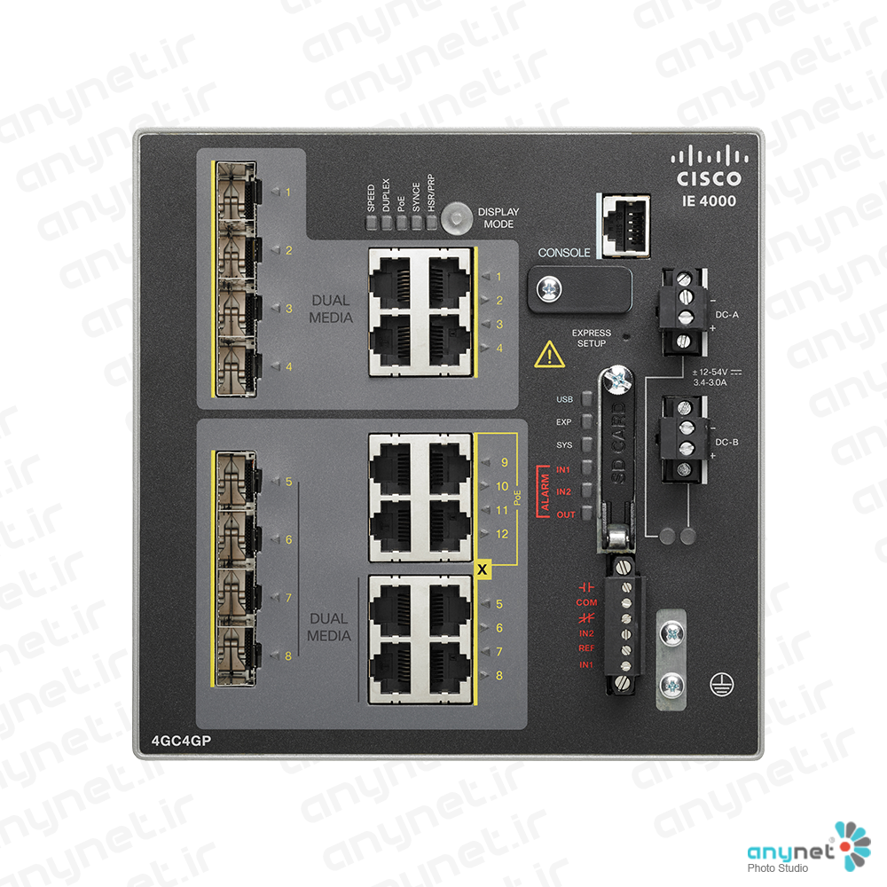 سوییچ صنعتی IE-4000-4GC4GP4G-E سیسکو