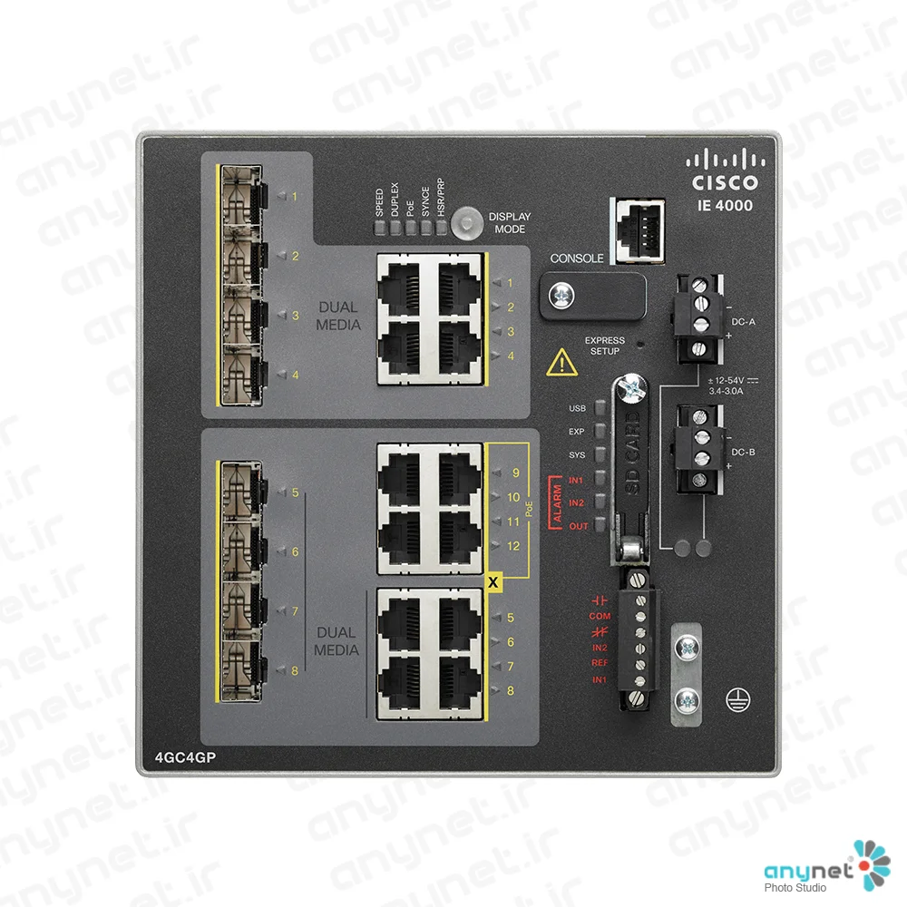 سوییچ صنعتی IE-4000-4GC4GP4G-E سیسکو