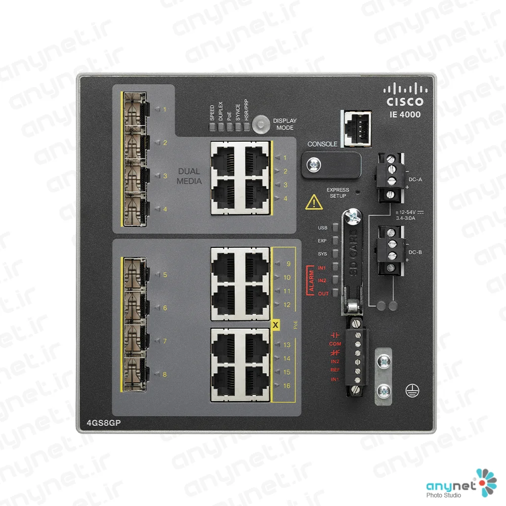 سوییچ صنعتی IE-4000-4GS8GP4G-E سیسکو