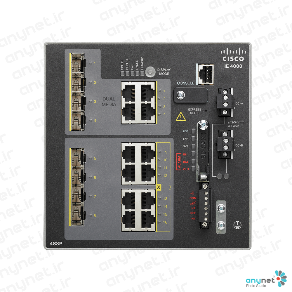 سوییچ صنعتی IE-4000-4S8P4G-E سیسکو
