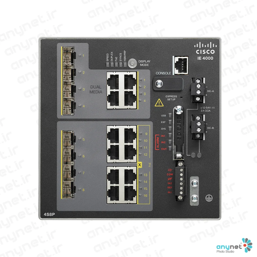سوییچ صنعتی IE-4000-4S8P4G-E سیسکو