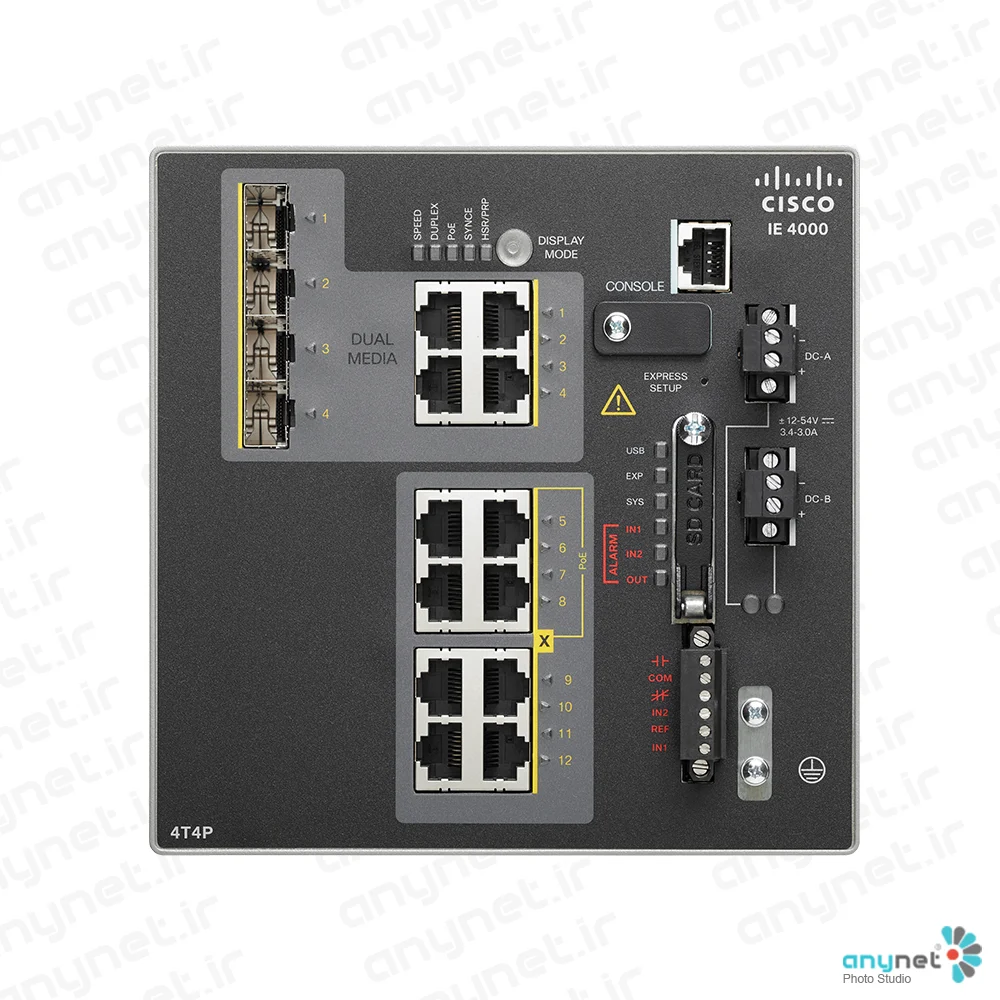 سوییچ صنعتی IE-4000-4T4P4G-E سیسکو
